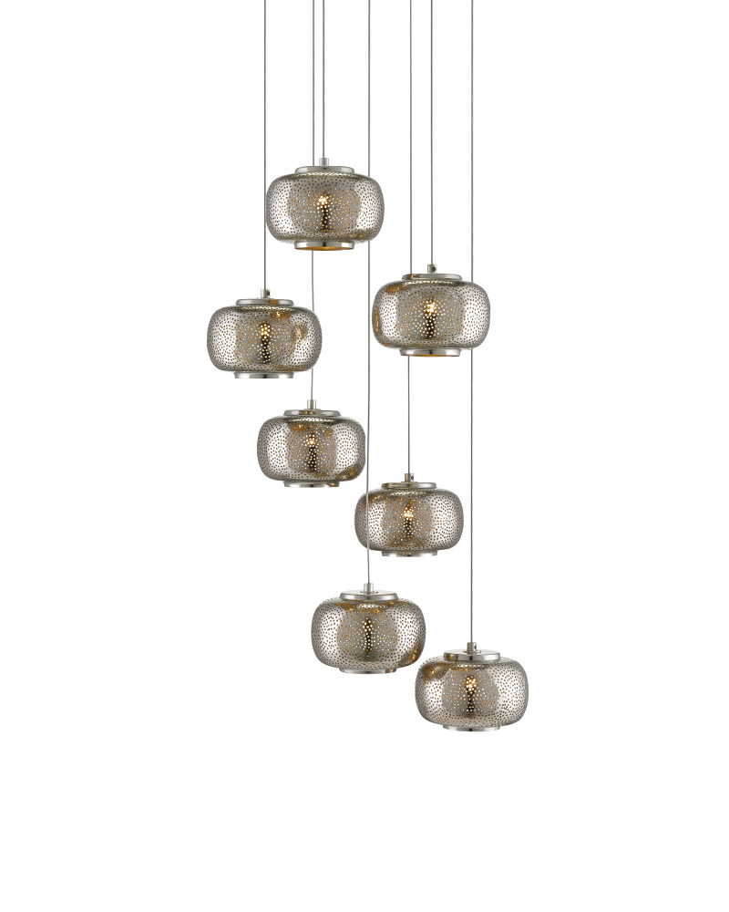 Pepper 7-Light Round Multi-Drop Pendant
