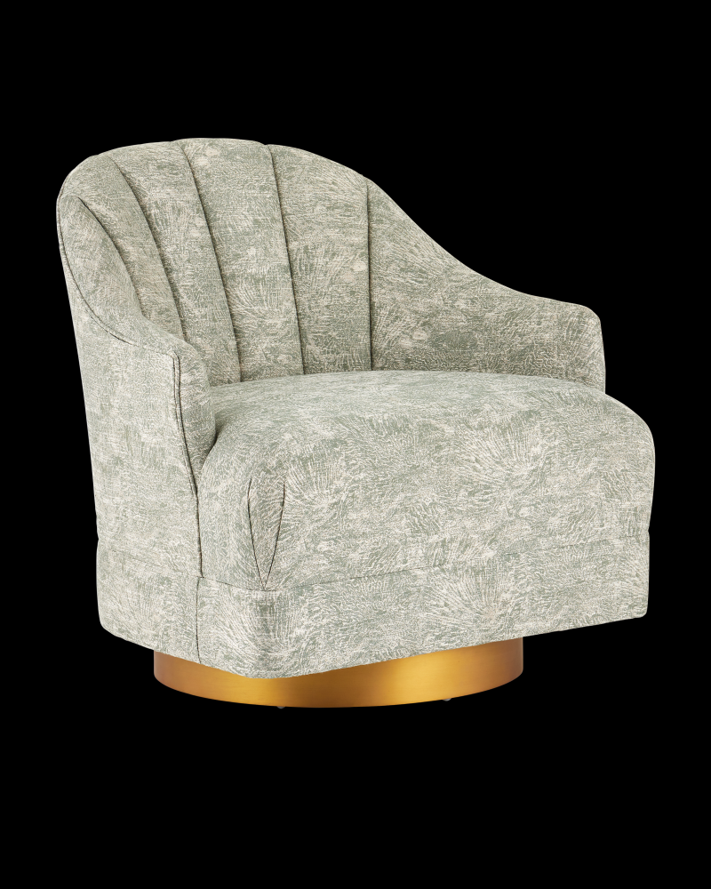 Inga Swivel Chair, Cindaria Celadon