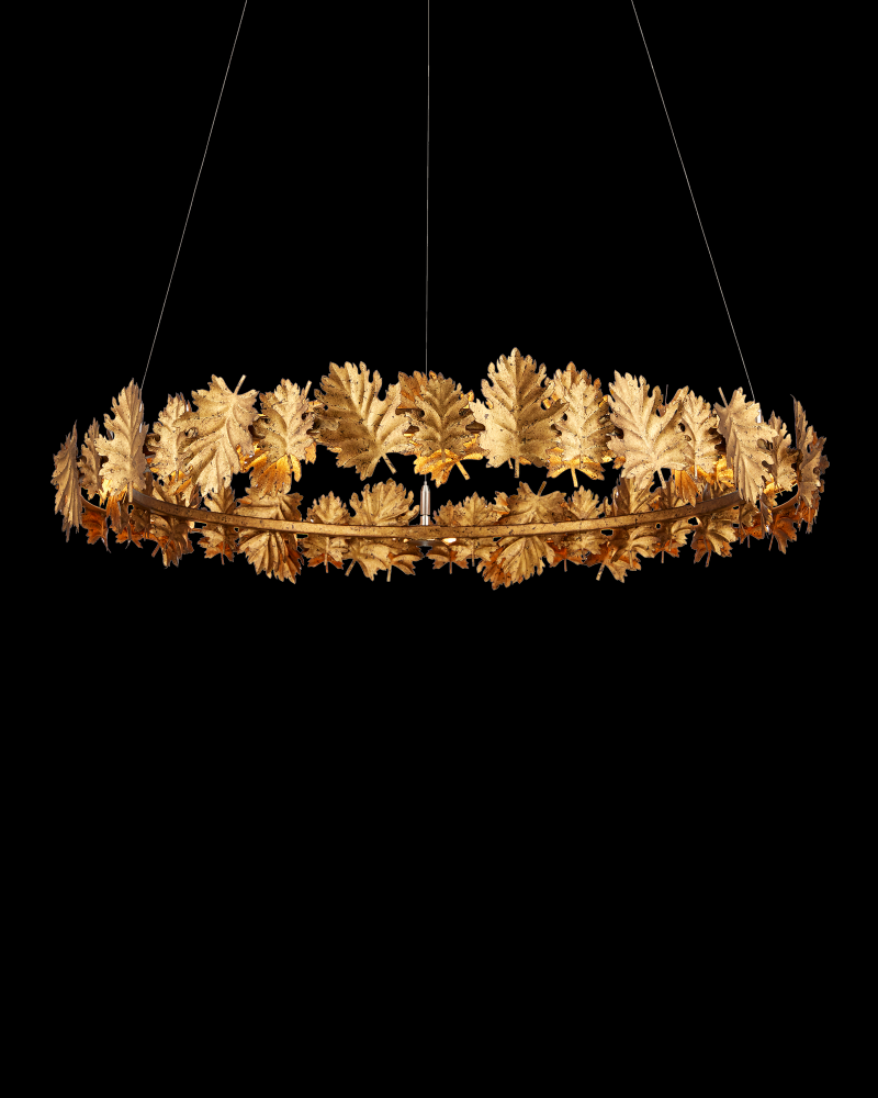 English Oak Chandelier