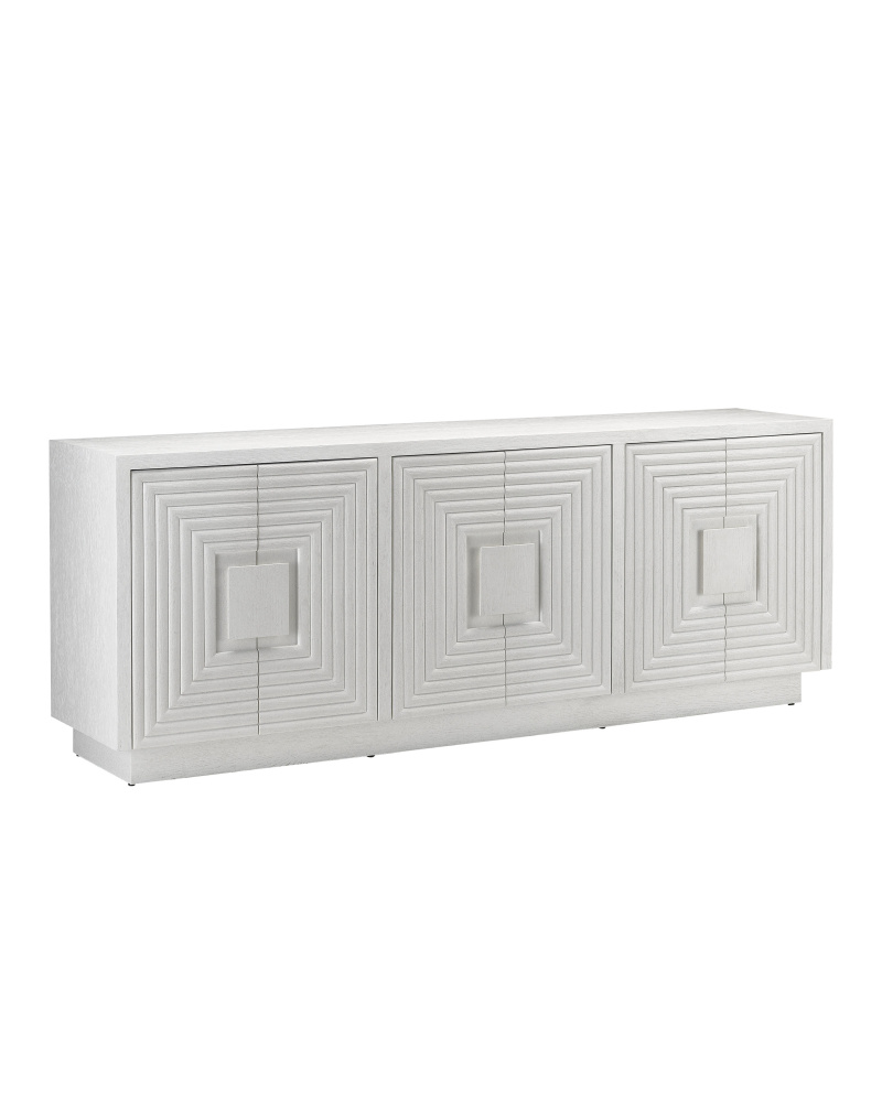 Morombe White Credenza