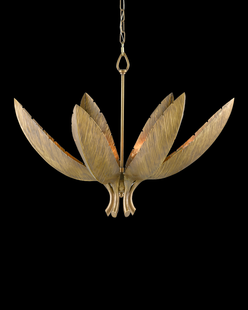 Bird of Paradise Brass Chandelier