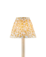 Currey 0900-0046 - Maiden Fern Yellow Tapered Chandelier Shade