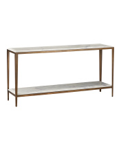 Currey 4000-0238 - Oblique Marble Console Table