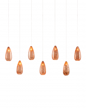 Currey 9000-1065 - Rame 7-Light Linear Multi-Drop Pendant