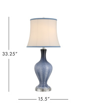Currey 6000-1064 - Zeta Blue Table Lamp