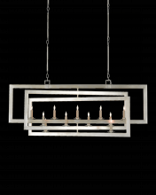 Currey 9000-0634 - Middleton Rectangular Silver Chandelier