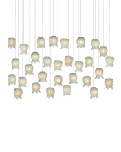 Currey 9000-1400 - Polpo Green 30-Light Linear Multi-Drop Pendant
