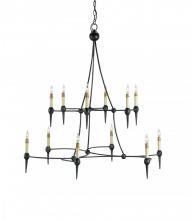 Currey 9157 - Danielli Black Chandelier