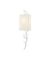 Currey 5000-0148 - Baneberry White Wall Sconce, Left