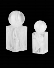 Currey 1200-0908 - Nova White Objects Set of 2