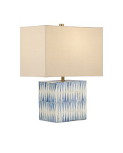 Currey 6000-0887 - Nadene Blue & White Table Lamp