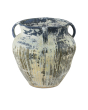 Currey 2200-0064 - Agrigento Blue Drip Planter