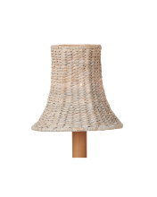 Currey 0900-0040 - Bell Whitewashed Chandelier Shade