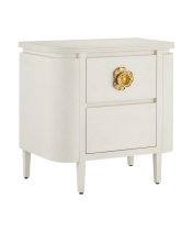 Currey 3000-0279 - Briallen White Nightstand