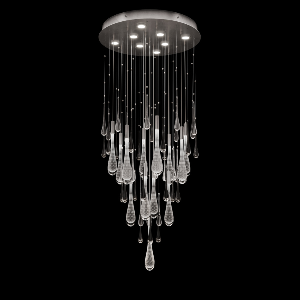 Rain 32"W Round Pendant