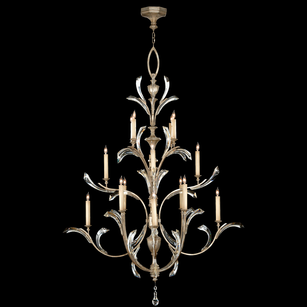 Beveled Arcs 56"W Round Chandelier