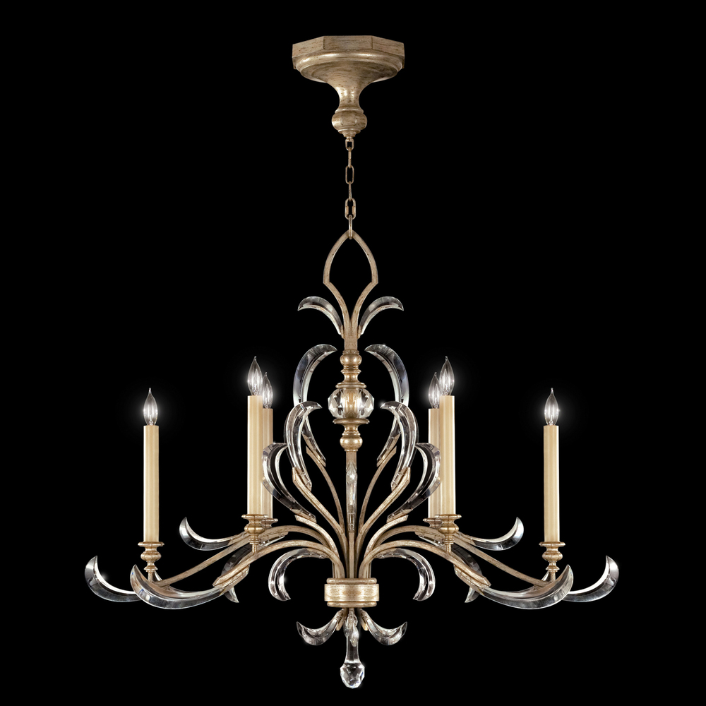 Beveled Arcs 44"W Oblong Chandelier