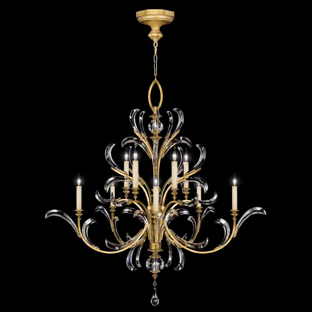 Beveled Arcs 56"W Round Chandelier