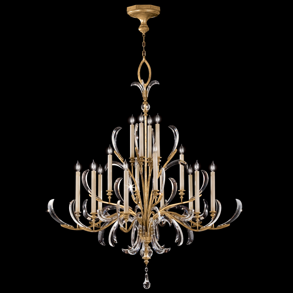 Beveled Arcs 58"W Round Chandelier