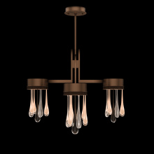 Fine Art Handcrafted Lighting 100141-8 - Rain 33"W Round Pendant