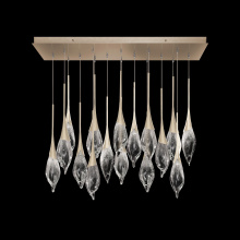 Fine Art Handcrafted Lighting 100146-6 - Mayu 54"W Rectangular Low Pendant